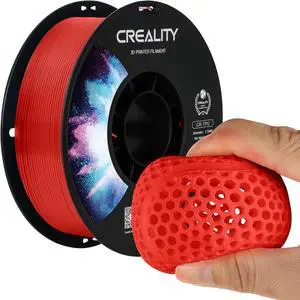 Creality TPU Filament Red, Flexible 3D Printer Filament 1.75mm 1kg, Dimensional Accuracy +/- 0.03 mm, 95A Shore Hardness and Good Layer Bonding Performance