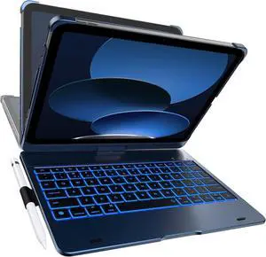 Keyboard Case for iPad 11th (A16, 2025) and iPad 10th Gen (10.9", 2022) No Trackpad, 11-Color Backlight, 360° Rotatable, 7 Use Modes, Thin & Lightweight Midnight Blue Keyboard Case for iPad 11th (A16, 2025) and iPad 10th Gen (10.9", 2022) No Trackpad, 11-Color Backlight, 360° Rotatable, 7 Use Modes, Thin & Lightweight Midnight Blue