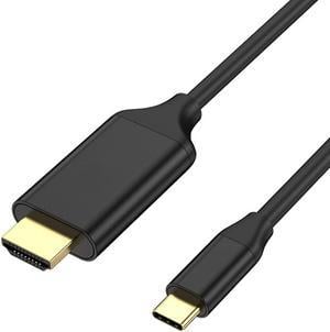 USB C to HDMI Cable Adapter 6ft 4K,DEFEILIN USB Type C to HDMI Cable Thunderbolt 3 Compatible with MacBook Pro 2018 IPad pro,Samsung S9 S10,Surface Book 2,Dell XPS 13/15,Pixelbook More