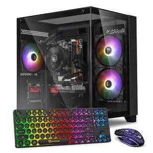 GPVHOSO Prebuilt Gaming PC Desktop, AMD Ryzen 3 3200G, 8GB DDR4, 256GB SSD | Radeon Vega 8 Graphics, Windows 11 Home, Business Office Tower PC Suitable for Study, Transaction, Entertainment and Gaming GPVHOSO Prebuilt Gaming PC Desktop, AMD Ryzen 3 3200G, 8GB DDR4, 256GB SSD | Radeon Vega 8 Graphics, Windows 11 Home, Business Office Tower PC Suitable for Study, Transaction, Entertainment and Gaming