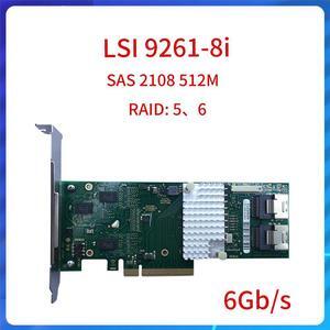 for 9261-8i SAS PCI-E RAID5 6 Server Smart Array Card Control Card 512M Cache LSI9261-8i PCI-E Controller Card