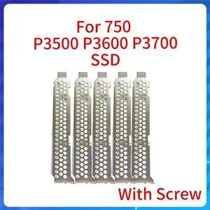 5pcs Full Low / Height Bracket for DC 750 P3500 P3600 P3700 SSD Perforated Radiator Baffle Solid State Drive High Low Baffle(Low baffle)