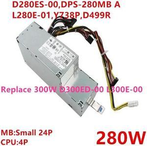 PSU For D-ell XE SFF 280W Power Supply D280ES-00 DPS-280MB A L280E-01 Y738P D499R Replace XE-DT 300W D300ED-00 L300E-00