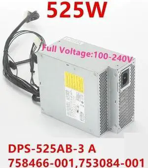 PSU For H-P Z440 525W Switching Power Supply DPS-525AB-3 A DPS-525AB-3A 758466-001 753084-001 753084-002 809054-001