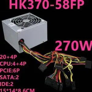 PSU For Calm King Tooling Edition GTX1050 Power Supply GPU 6P and CPU 8P 270W Power Supply HK370-58FP