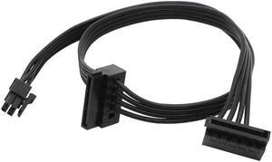 1pc 45CM Mini 4 Pin To 2 Sata SSD Power Supply Cable for M410 M610 M415 B250
