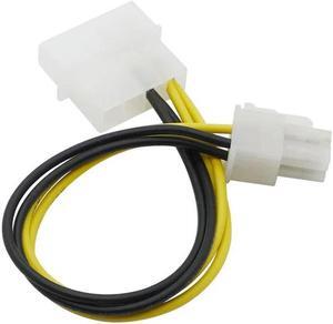 PC Computer Power Supply PSU EPS ATX/12V 4 pin IDE  to Motherboard 4-Pin P4 CPU Power Adapter Converter Cord Cable