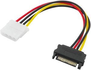 1pc SATA TO IDE Power Cable 15 Pin SATA Male to  IDE 4 Pin Female Cable Adapter