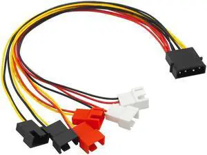 4Pin  to 3Pin Fan Power Cable Adapter Connector 12V 7V 5V Cooling Fan Cable