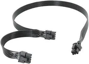 CPU PCIe 6Pin Male to 8Pin (6+2) Male PCIExpress Graphics Card Power PCIE Extension Cable for V700 V1000