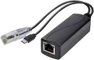 PoE Splitter Gigabit Micro USB Active PoE to TYPE-C Adapter