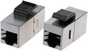 CAT6 Straight Through Module Shielded RJ45 Connector Socket Ethernet Coupler  Cable Adapter Keystone
