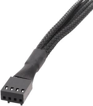PWM 4pin Fan Sleeved Extension Splitter Hub Cables Motherboard CPU 4-Pin To 4 Way 4Pin Cooler Fan Power Splitter Adapter