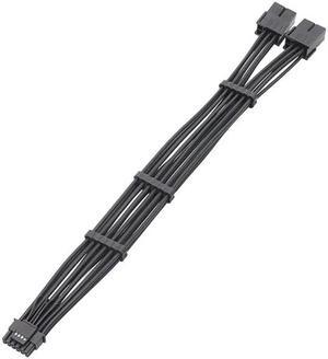Sturdy 2x 8Pin Female to PCIE 5.0 12+4 16Pin Video Card Cable for RTX4000 RTX40(2X8PIN PM)