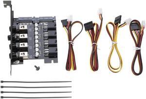 PCI Expansion Card Slot Rack Hard Disk Bracket with Low Profile Bracket Metal Power Control SSD Power Control Switch