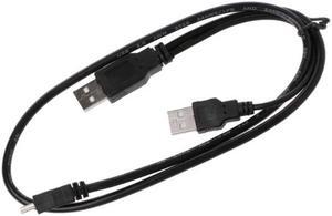 1 to 2 USB 2.0 A Male to Mini USB/ USB2.0 Male Splitter Cable with Mini 5 pin Port Splitter 69cm/27.17in
