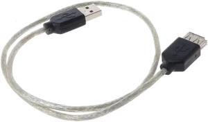 Short USB 2.0 A-A Male to Female Cable Extension Cord