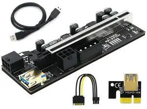 VER010X Usb3.0 Adapter Card PCI-E 1X 4x 8x 16x Extender Adapter Card PCI E Graphics Card Extension Cable Adapter
