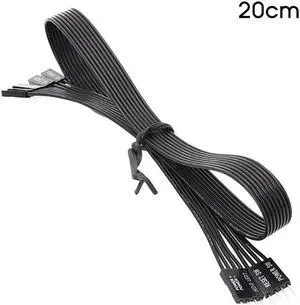 For Motherboard Switch Hard Disk SSD LED/PLED/ Power Reset SW Extension Cable 20CM