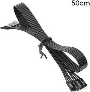For Motherboard Switch Hard Disk SSD LED/PLED/ Power Reset SW Extension Cable 50CM