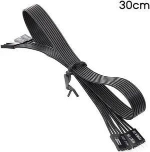For Motherboard Switch Hard Disk SSD LED/PLED/ Power Reset SW Extension Cable 30cm