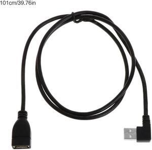 USB Extension Cables Female Type A USB 2.0 To 90 Degree Male Plug(100cm)