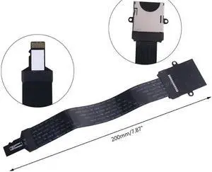 Male to Female Extension Cable Soft Flat FPC Cable Extender for 3D Printer(Gold)