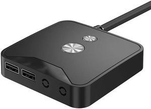 Computer Desktop Power Switch Button Switch  Box Dual USB interfaces Dual  PC Host Power Switch(USB Port)