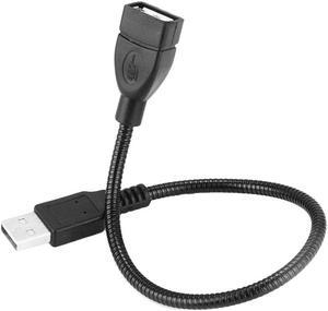 USB 2.0 Flexible Male To Female Extension Data Cable Mesh Metal Cord for Laptop PC USB Charger Power Bank