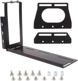 Metal Graphics Cards Vertical Bracket Riser PCI for Express Stent Stand Holder for PC for Case(Black)