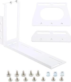 Metal Graphics Cards Vertical Bracket Riser PCI for Express Stent Stand Holder for PC for Case(White)