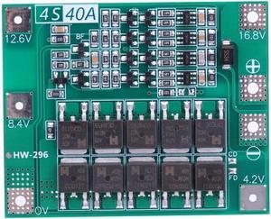 Li-ion Lithium Battery Charger Protection Board 18650 BMS Li-ion Lithium Battery Charger Module for Drill Motor(4S 40A Enhance)