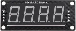 0.56 Inch LED Board TM1637 Driver 4-Digit Digital Display Module 5V TM1637.h Display Multicolors Digital I/O 2 Pins(Red)