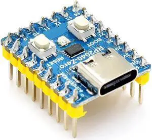 Development Board Module RP2040-Zero 133MHz Operating Frequency RP2040 Mini Development Board 29 GPIO Pins(With Pin)