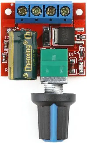 5A PWM Motor Speed Controller DC 4.5V-35V 90W Motor Speed Controller Fuse Automatic Recovery Motor Speed Regulator