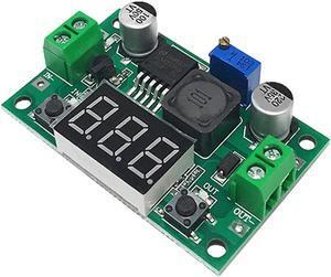 LM2596 DC-DC Voltage Regulator Module 4.5-40V To 1.25-37V DC DC Step Down Converter Voltage Regulator 3A with LED Voltmeter(LM2596 Green 1pc)