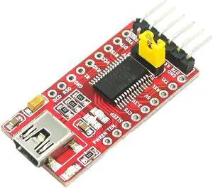 FT232RL USB To TTL Module 3.3V 5.5V USB Transfer To TTL Serial Port Module USB To TTL Serial Converter Module(Red MINI)
