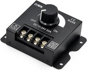 DC 12V/24V Adjustable Controller 30A Illumination Regulator 360W/720W for LED Strip Light