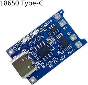 1PCS IT 5V 1A 18650 type-c Lithium Battery Charging Board Charger Module+Protection Dual Functions TP4056 18650(18650 type-c)