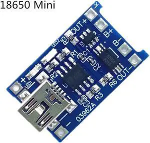 1PCS IT 5V 1A 18650 mini Lithium Battery Charging Board Charger Module+Protection Dual Functions TP4056 18650(18650 mini)