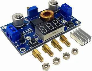 5A 75W XL4015 DC-DC Converter Adjustable Step-Down Module 4.0-38V to 1.25V-36V DIY Adjustable Power Supply