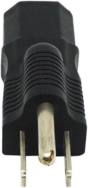 PDU UPS Power Adapter American  Plug Converter, Nema  5-15P MALE TO IEC 320 C13 Female Adapter.US TO C13