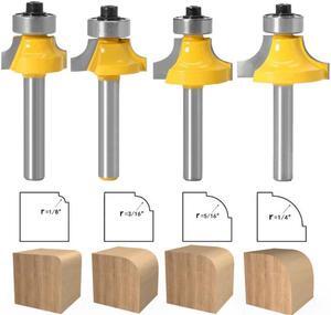 6mm Shank Corner Round Over Router Bit with BearingMilling Cutter for CNC Wood Woodworking Tungsten Carbide Tools