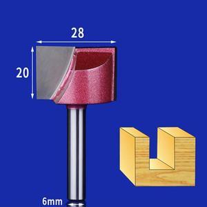 1PCS 6X28 Shank Cleaning Bottom Bit CNC Solid Carbide End Mill Woodworking Router Bit Engraving Milling Cutter Tool Kit Fresa