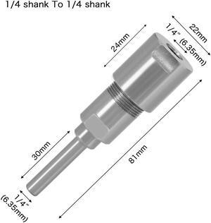 Extension Rod Shank  Milling Cutter For CNC Wood Carving Router Bit Engraving Machine Extension 6.35 to 6.35mm