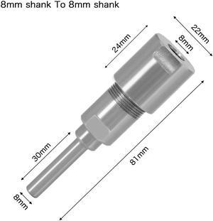 Extension Rod Shank  Milling Cutter For CNC Wood Carving Router Bit Engraving Machine Extension 8 to 8mm