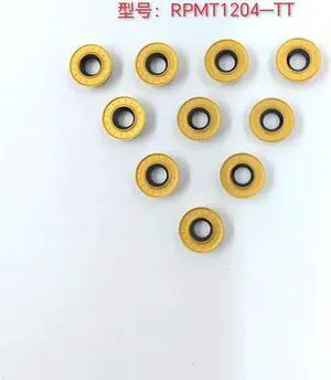 10PCS milling inserts carbide Tungsten insert for CNC milling cutters Machine (RPMT1204-TT