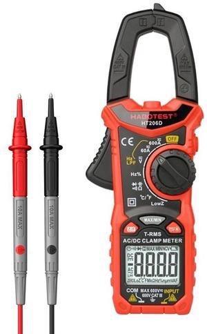 First picture~ HT206D AC DC 600V 600A Ohm Hz Temperature Digital Clamp Meter multimeter pinza amperimetrica()