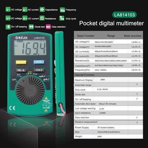 First picture~ Digital Multimeter  AC/DC Ammeter Voltmeter Ohm portable Meter voltage meter Clamp Multimeter probe professional Tools(Grey LA814103
)