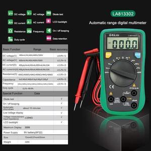 First picture~ Digital Multimeter  AC/DC Ammeter Voltmeter Ohm portable Meter voltage meter Clamp Multimeter probe professional Tools(Orange LA813302
)